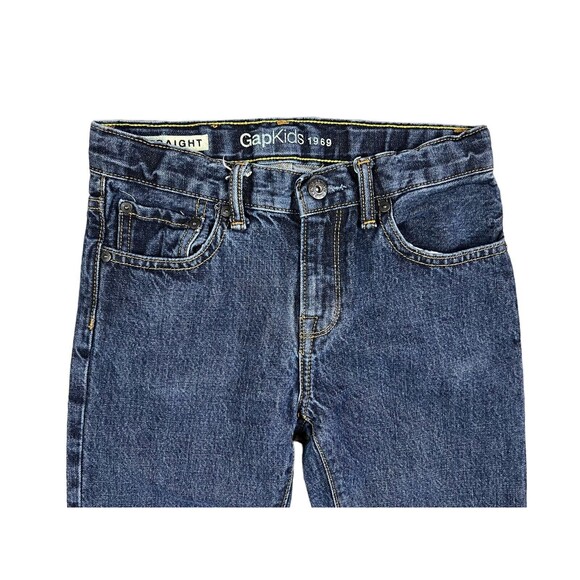 GAP Kids Straight Leg Jeans  Boys Size 10 reg  Dark Rinse  BTS School Jeans - Picture 3 of 10